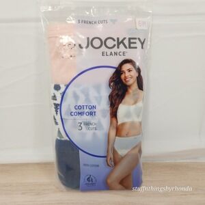 NEW Women's Jockey 3-Pack Classic‎ French Cut Comfort Cotton Underwear 6 Medium